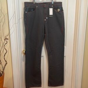 Crown Holder🔥Sale🔥 NWT grey jeans with red stitching